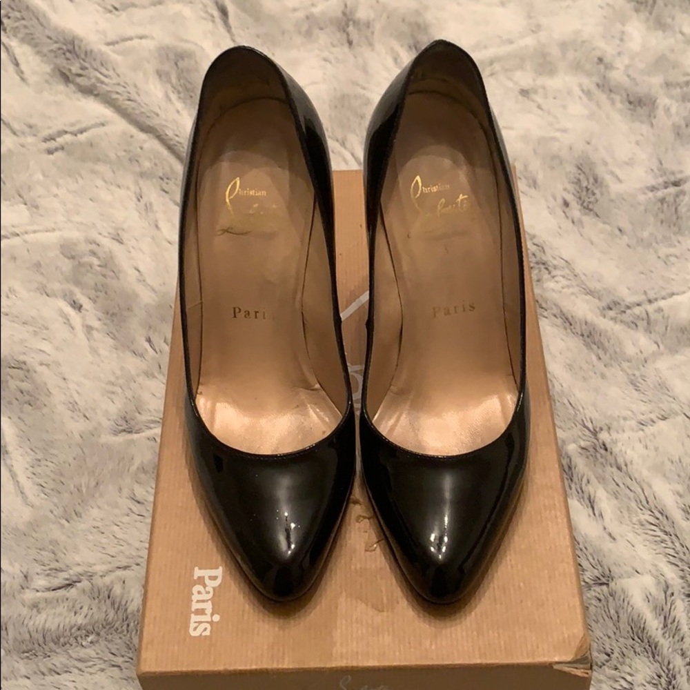 Patent leather/black Christian Louboutins